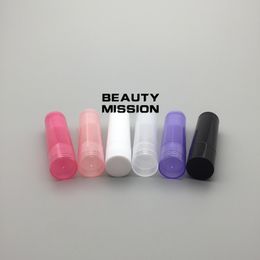 100 Pcs/lot 5g 5ml Lipstick Tube Lip Balm Containers Empty Cosmetic Containers Lotion Clear Travel Bottle