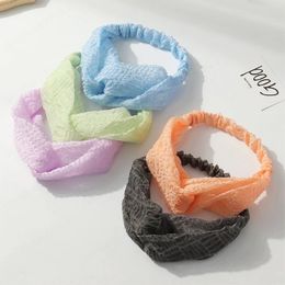 Fashion Women Girls Summer Bohemian Hair Bands Headbands Vintage Cross Turban Bandanas HairBands Hair Accessories Sweet