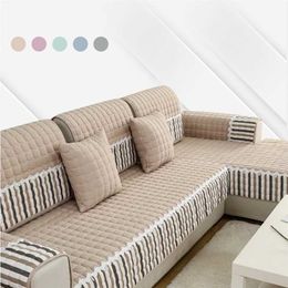 Home Decor Sofa Cover Four Seasons Universal Anti-slip fabric Couch Covers Towel for L-shaped Armrest Chaise longue Slipcover 211116