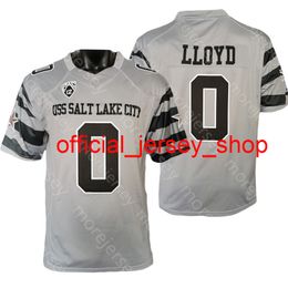 NCAA College Utah Utes Football Jersey Devin Lloyd Grey Size S-3XL All Stitched Embroidery