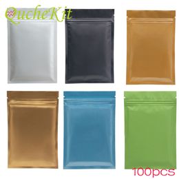 100pcs Multicolor Foil Self Seal Vacuum Packing Storage Resealable Kitchen Baking Jewellry Bag