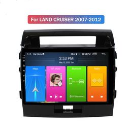 Toyota Land Cruiser için Uygun Stereo Araba DVD Oynatıcı 2007-2012 10 inç Autoradio Baş Ünitesi