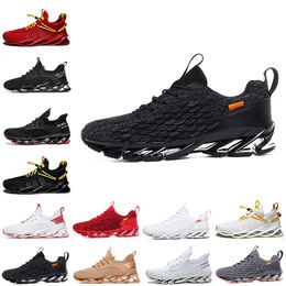 Newest Non-Brand men women running shoes Blade slip on black white all red gray orange gold Terracotta Warriors trainers outdoor sports sneakers