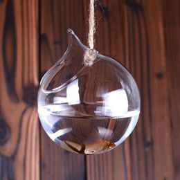 Novelty Items 27pcs/pack Diameter=12cm Middle Size Hanging Glass Aquarium Home Decoration Creative Transparent Vase Wedding Prop