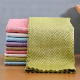 Microfiber Kitchen Clean Cloth Dishes Cleansing Cloths Water Absorption Anti-grease Dish Towel Home Kitchen Washing Towels BH5985 TYJ