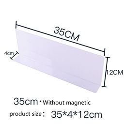 Plastic Pvc Magnetic L-shape Supermarket Shelf Divider Separator For Goods Display