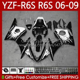 OEM MOTO Bodywork For YAMAHA YZF-R6S YZF-600 YZF R6S 600CC 2006-2009 Bodys 96No.235 YZF R6 S 600 CC YZFR6S 06 07 08 09 YZF600 2006 2007 2008 2009 Black Grey Fairing Kit