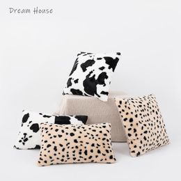 Cushion/Decorative Pillow Brand Plush Nordic Modern Animal Print Style Home Sofa Cushion Cover Pillowcase Without Core For Living Room Bedro