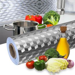 Window Stickers Multifunctional Kitchen Wall Aluminium Foil Waterproof Removable Self Adhesive Oil Proof Sticker Cabinet Stove Wallpaper