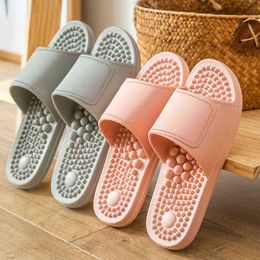 Massage Slippers Unisex Couple Shoes Indoor Home Soft Non-Slip Wear-Resistant Slippers Y220307
