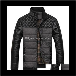 Parkas & Clothing Apparel Drop Delivery 2021 Winter Spring Thick Down And Coats Patchwork Designer Fashion Mens Jackets Cotton Warm Outerwear