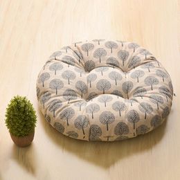 European Classical Office Cushion Dining Chair Ethnic Style Round Cotton And Linen Thickened Futon Mat Cushion/Decorative Pillow
