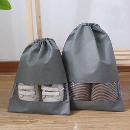 Storage Bags 1 Pcs Waterproof Shoes Bag For Travel Portable Shoe Organize Non-Woven Tote Drawstring Organizer