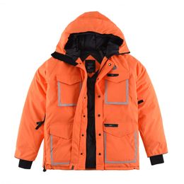 Men's Winter Luxury Down Jackets Fashion Print Design Hoodie Coat Warm Parkas Windproof Jacket Y600A4630