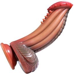 NXY Anal Toys Super Soft False Penis Shaped Prick Liquid Silicone Female Masturbation Adult Sex Products 0314