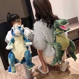 Creative 3D Dinosaur Children Backpacks Animal Cartoon Kids Travel School Bag for Boys Girls Birthday Gifts X0529