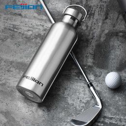 FEIJIAN Thermos Flacks,Stainless Steel Vacuum Bottle,Portable Sports Water Bottle,Suitable For Fitness Travel And Hiking 210615