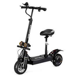 Q7-2 28AH 52V 3200W Dual Motor Folding Electric Scooter 10inch 60km/h Top Speed 80-90km Mileage Range Max Load 200kg