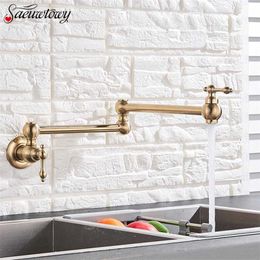 One-Handle Bathroom Kitchen Faucet Single Hole Cold Water Folding Wash Basin Tap Bathroom Balcony Are Available 211108