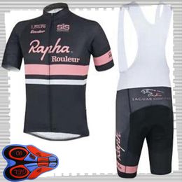 RAPHA team Cycling Short Sleeves jersey (bib) shorts sets Mens Summer Breathable Road bicycle clothing MTB bike Outfits Sports Uniform Y21041476