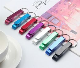 Aluminium Portable Can Opener Key Chain Ring Cans Openers Restaurant Promotion Giveaway Logo Party Gifts 300pcs
