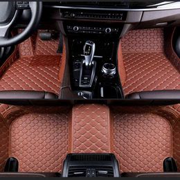 Custom car floor mats for Hummer H2 H3 2007 2008 2006 2009 Double foot mats for Hanteng X7 X5 X7 H220415