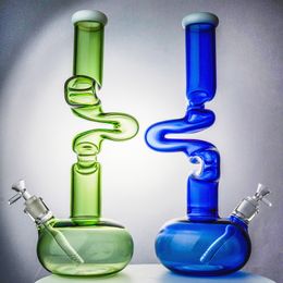 17 Inch Big Bong Hookahs Glass Boogs beaker Straight Tube Water Pipes diffused Downstem 18mm Female Unique Style Oil Dab Rig