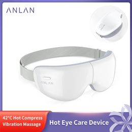 ANLAN Eye Massager Electric Vibration Massage Care Device Compress Wireless Smart Relieve Fatigue 220208