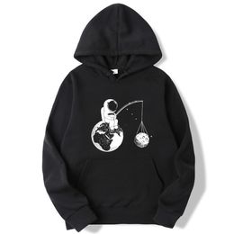 Fashion Brand Men's Hoodies Astronaut funny design printing Blended cotton Spring Autumn Male Casual hip hop Sweatshirts hoodie 210813