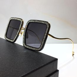 Sunglasses For Men Women ANNA beaming star Square style Anti-Ultraviolet Retro Plate Full Frame fashion Eyeglasses Random Box