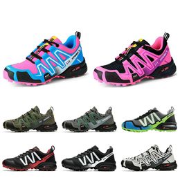 2021 Herren-Damen-Schuhe zum Wandern, Farbe Rosa, Lila, Armeegrün, Grau, Schwarz, Outdoor-Sport-Sneaker, Größe 36–44
