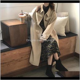 Blends Winter Womens Woollen Coats Fashion Singlebreasted Thicken Jacket Ladies Plaid Long Suits Female Wool Blazer For Wholesale1 Gq2H Yoghu