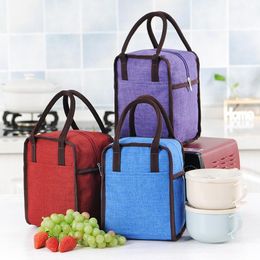 Storage Bags 2022 Large Capacity Lunch Box Bag Portable Kitchen Insulated Picnic Carry Case Thermal Cold Bento Panier Repas