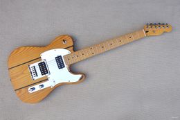 Natural wood body Satin finish Electric Guitar with Maple neck, Chrome hardware,Provide Customised services