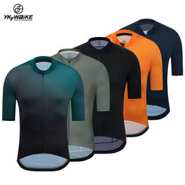 Cycling Short YKYWBIKE Men Jersey Pro Team Aero jersey 5 Colors Tops Road Bike Short Sleeve Breathable Jerseys