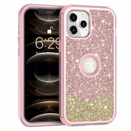 For iPhone 12 Pro max Case,Glitter Sparkle Bling Heavy Duty Impact Shockproof Protective Case fit iPhone 11 XS XR XS MAX 6/7/8 Plus 12 mini 5.4 Cases