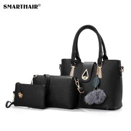 High Quality PU crossbody bags Handbag Tote Bag for ladi makeup bag fashion women handbag set