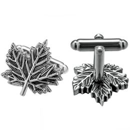 KFLK jewelry shirt cufflinks for mens gift Retro Leaves Brand cuff links buttons High Quality abotoaduras gemelos guests