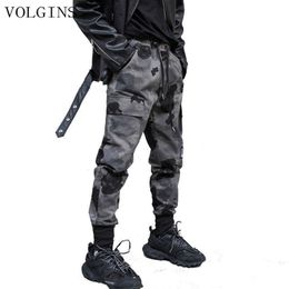 Streetwear Man Jogger Camouflage Side Pockets Loose Style Men's Sweatpants Fashion 2020 High Street Casual Pants Trousers Y0927