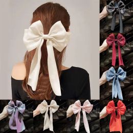 Solid Colour Stain Hairpins Women Bowknot Hairpin Elegant Hair Clips Barrettes Girls Cute Hair Accessories
