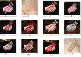 summer winter color matte colors Manufacturers price pointed a nail strips article 24 piece frosted finished wear nail nail Full Cover Tips False Nails