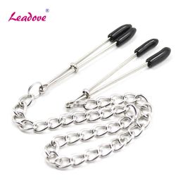 Adjustable Breast Labia Clips Sex Products Nipple Clamps Sex Toys For Couple With Metal Chain Adult Game Clit Clamp SP0122 P0816