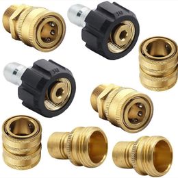 Pressure Washer Adapter Set Quick Disconnect Kit M22 Swivel to 3/8'' Quick Connect 3/4" to Quick Release