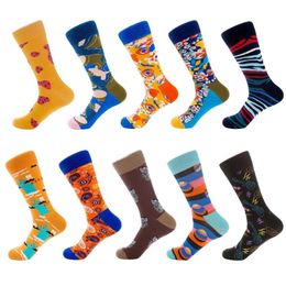 Men's Socks PEONFLY 2021 Coming Men Cotton Casual Personality Design Hip Hop Streetwear Happy Gifts For Brand Quality