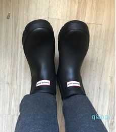 Luxury-Tall Rain Boot Women Ankle Rainboots Fashion Rain Boots Knee Boots Fast Delivery