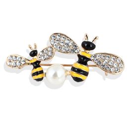 Pins, Brooches Krasivaya Lovely Animal Bee Shape Broochs For Women Weeding Clothing Buckle Fashion Jewelry Accesories Party Gift