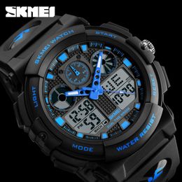 Clock Men Watches Watch Sports Digital Double Time Chronograph Watch Watwrproof Week Display Wristwatches Man Relogio Masculino X0524