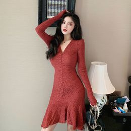 JXMYY fashion new product waist light luxury ladies temperament fishtail skirt fat mm sexy slim red dress children 210412