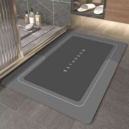 Napa Skin Bathroom Mat Super Absorbent Rug Bath Quick Dry Floor Mats Easy To Clean alfombras para baño Doormat Kitchen 211109