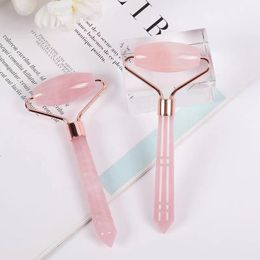 Rose Quartz Roller Face Scraping Tool Natural Crystal Stone Massage Body Facial Lifting Healing Health Care Skin Detox Beauty Massager